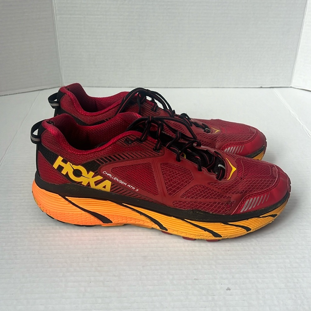 HOKA Men’s Red Challenger ATR 3 Sneakers Sz 10.5